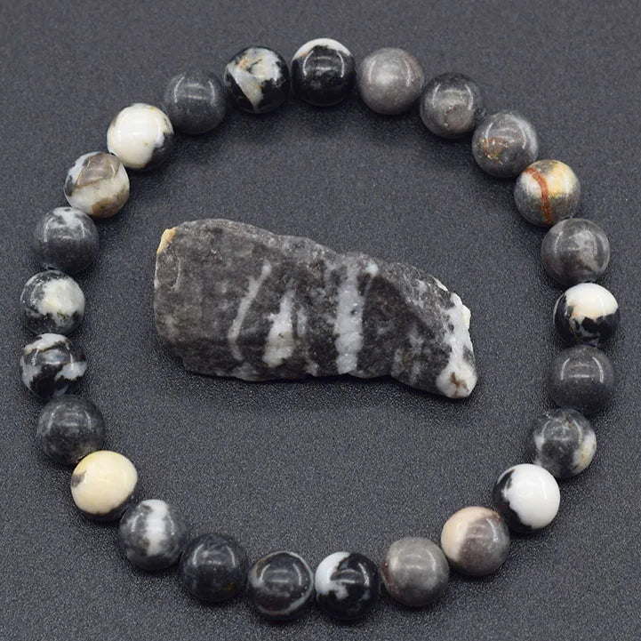 Natural Stone Healing Bead Bracelet for Balance