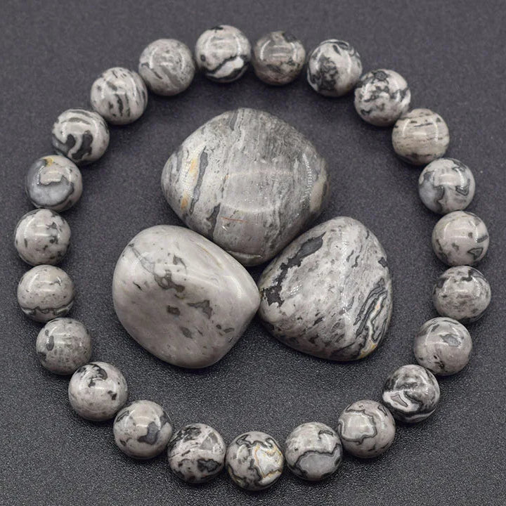 Natural Stone Healing Bead Bracelet for Balance