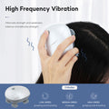 NNEDSZ Silver Mini Electric Head Massager - Portable 3D Massage Device, Waterproof, Multifunctional Relaxation & Pet Care, Rechargeable, 6 Techniques & 3 Modes, Compact Design